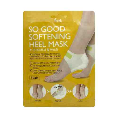 Маска для пяток Prreti Heel Mask Смягчающая с маслом ши 1 пара