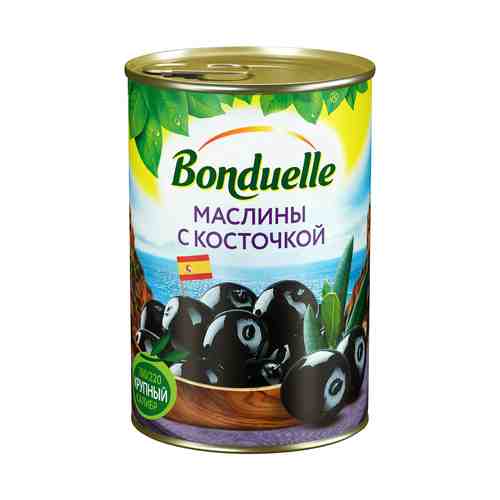 Маслины Bonduelle с косточкой 300 г