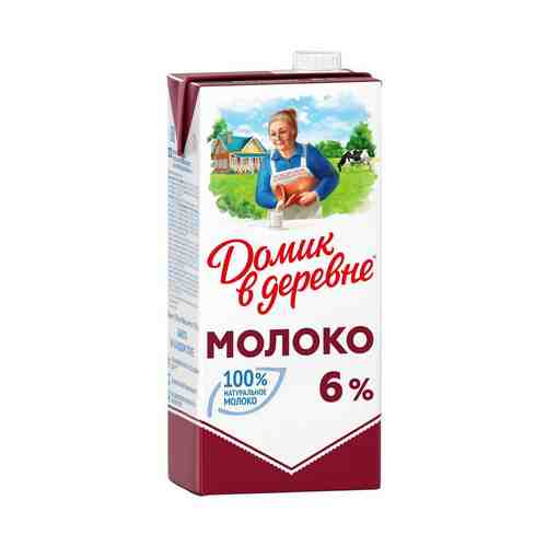 Молоко 6% ультрапастеризованное 950 мл Домик в деревне