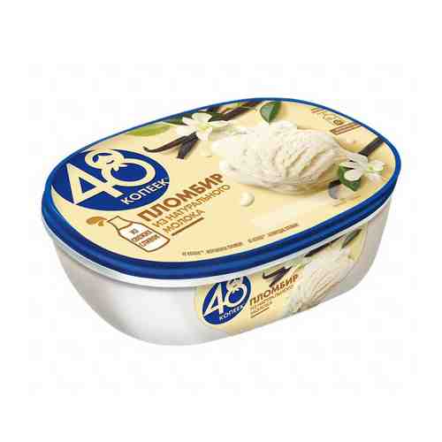 Мороженое пломбир 48 копеек ванильное БЗМЖ 419 г