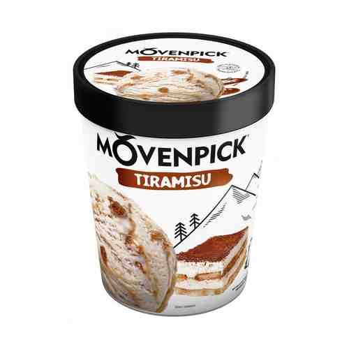 Мороженое пломбир Movenpick тирамису 14,8% БЗМЖ 277 г