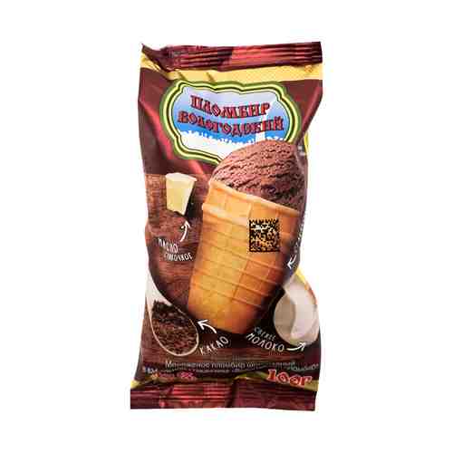 Мороженое пломбир Вологодский Пломбир шоколадный 100 г