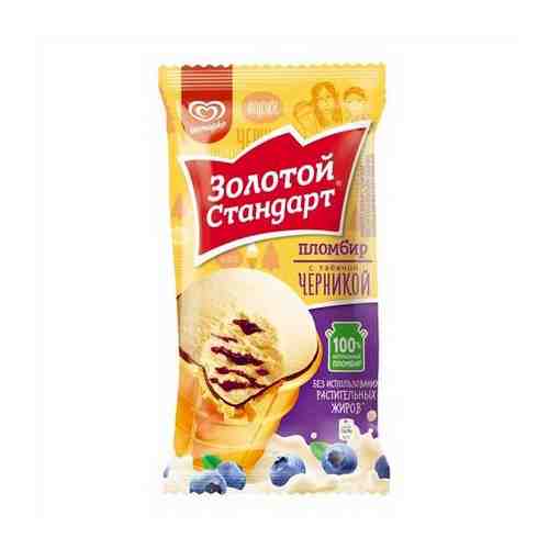 Мороженое пломбир Золотой Стандарт черника 89 г