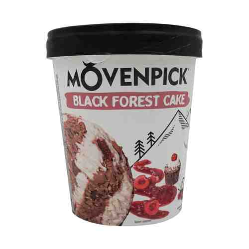 Мороженое сливочное Movenpick Black Forest Cake шоколадное с вишней и кусочками печенья 10,5% БЗМЖ 300 г