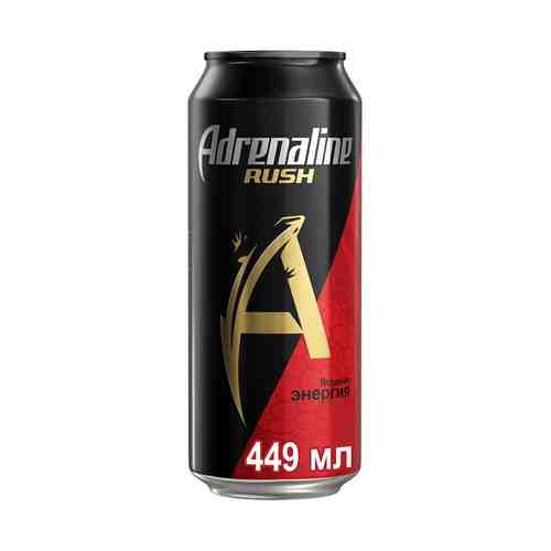 Напиток энергетический Adrenaline Rush Red Energy безалкогольный 0,449 л