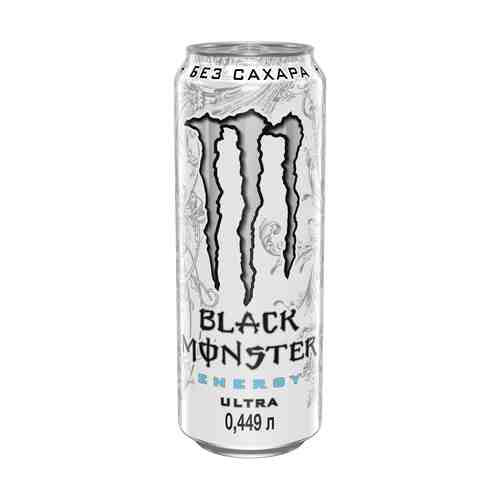 Напиток энергетический Black Monster Energy Ultra газированный безалкогольный 0,449 л