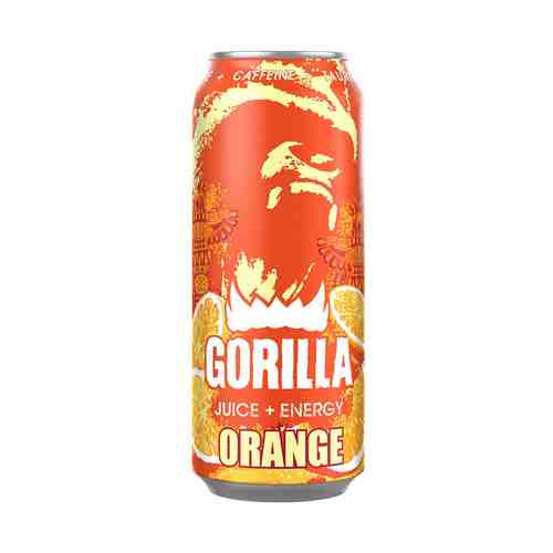 Напиток энергетический Gorilla Orange безалкогольный 0,45 л