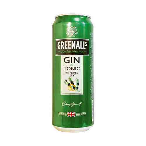 Напиток Greenall's Tonic Original газированный слабоалкогольный 7,2% 0,45 л