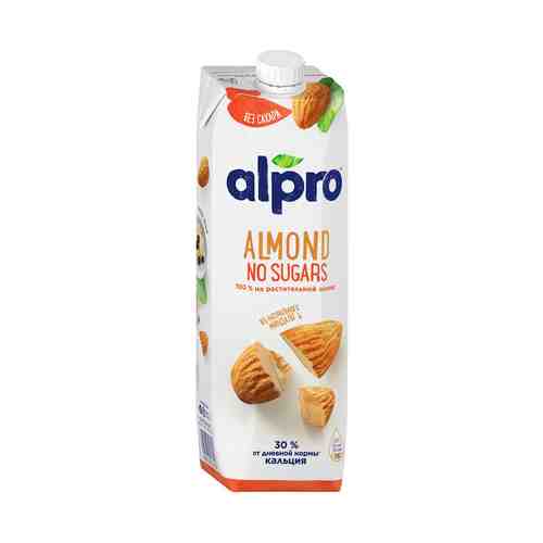 Напиток миндальный Alpro без сахара обогащенный кальцием и витаминами 1,1% 1 л