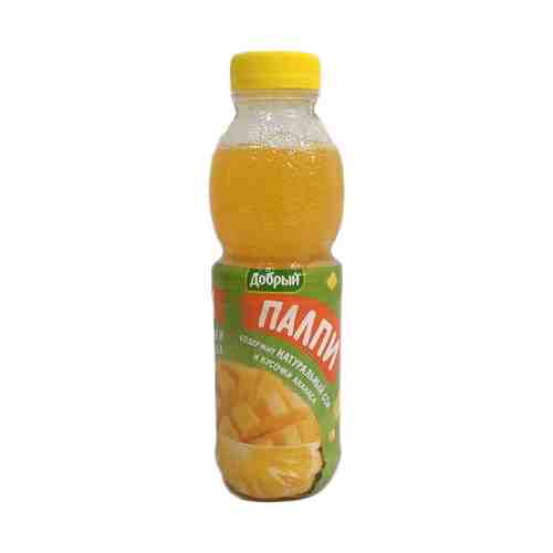 Напиток сокосодержащий Добрый Pulpy ананас манго с кусочками ананаса 450 мл