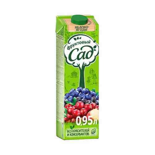 Напиток сокосодержащий Фруктовый Сад яблоко-ягоды 950 мл