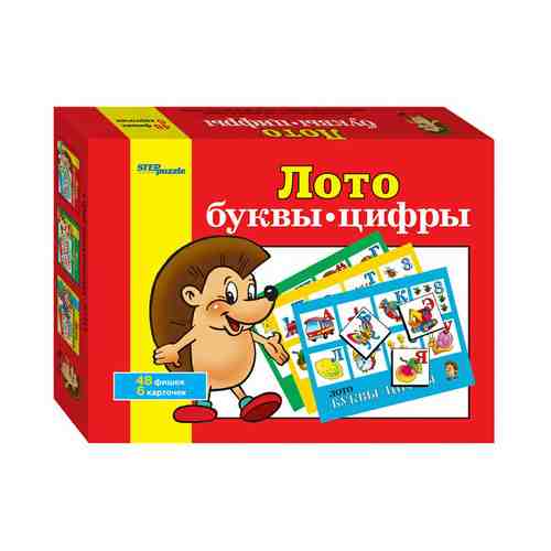 Настольная игра Лото Буквы-цифры Step Puzzle 3+