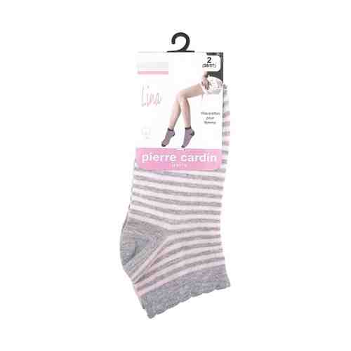 Носки женские Pierre Cardin Lina хлопок серый-розовый р 35-37