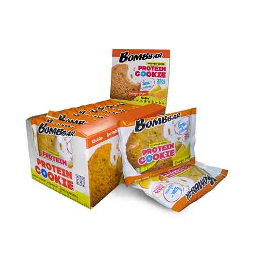 Печенье BombBar протеиновое апельсин-имбирь 40 г