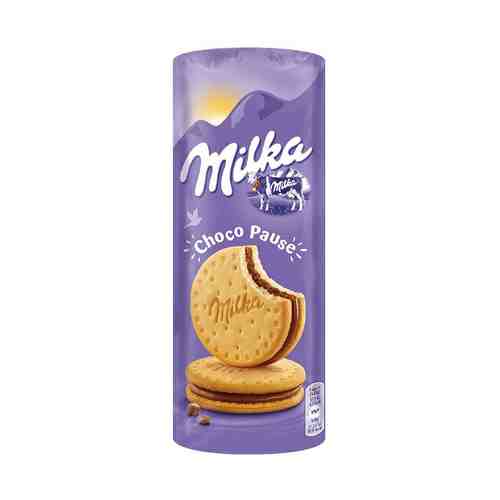 Печенье Milka Choco Pause сдобное с шоколадной начинкой 260 г