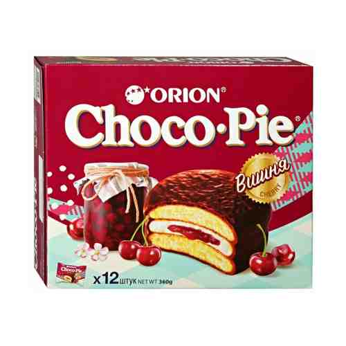 Печенье Orion Choco Pie Вишня в глазури 360 г