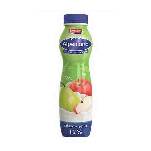 Питьевой йогурт Alpenland яблоко-груша 1,2% 290 г