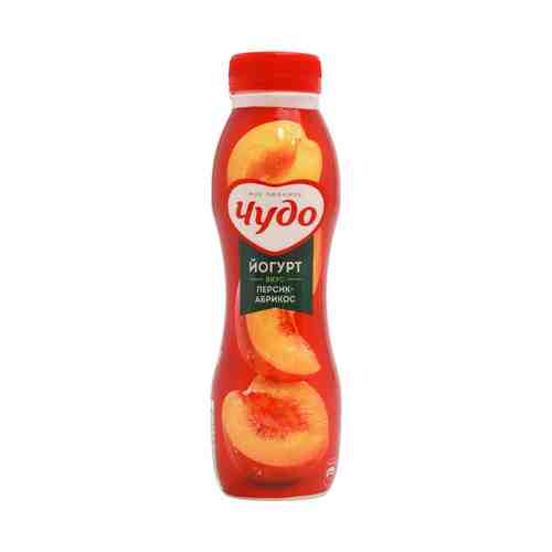Питьевой йогурт Чудо персик-абрикос 2,4% БЗМЖ 270 г