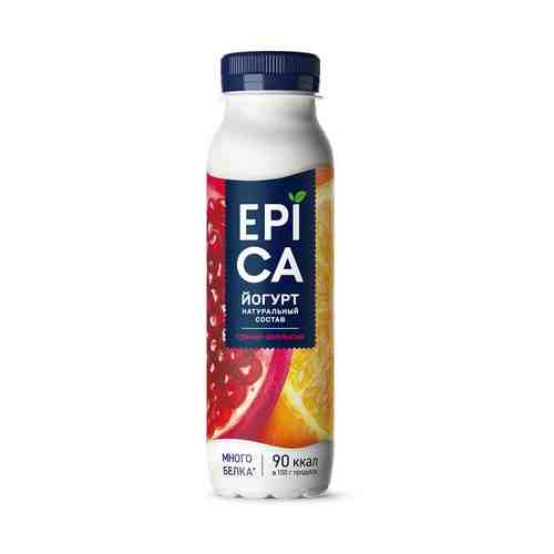 Питьевой йогурт Epica гранат-апельсин 2,5% БЗМЖ 260 г