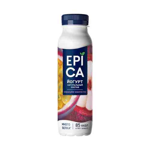 Питьевой йогурт Epica маракуйя-мангостин 2,5% 260 г