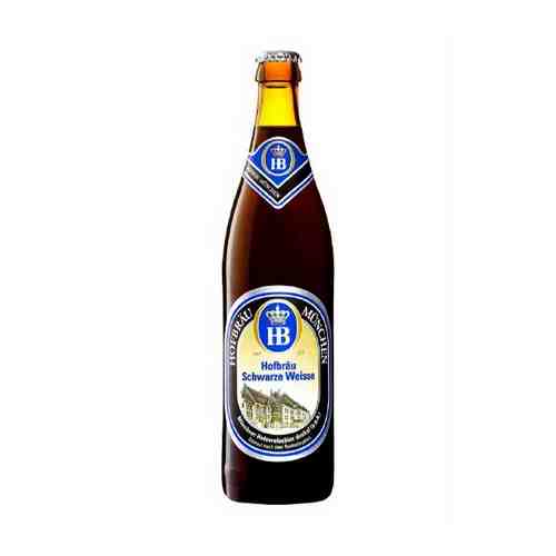 Пиво Hofbrau Schwarze Weisse пшеничное темное 5,1% 0,5 л