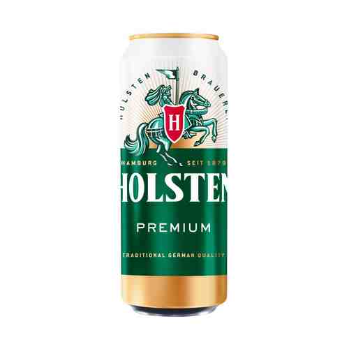 Пиво Holsten Premium светлое фильтрованное пастеризованное 4,8% 0,45 л