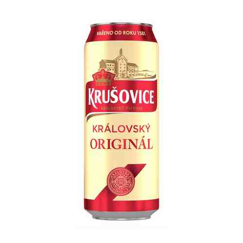 Пиво Krusovice Kralovsky Original светлое 4,2% 0,5 л