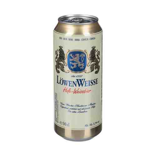 Пиво LöwenWeisse Hefe-Weissbier светлое 5,2% 0,5 л