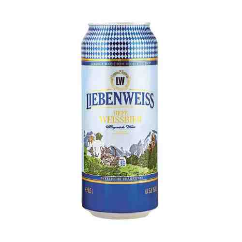Пиво Liebenweiss Пшеничное светлое 5,5% 0,5 л