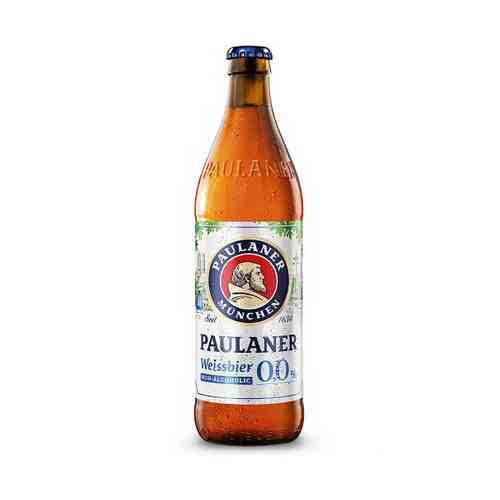 Пиво Paulaner Hefe-Weissbier светлое пшеничное безалкогольное 0,5 л