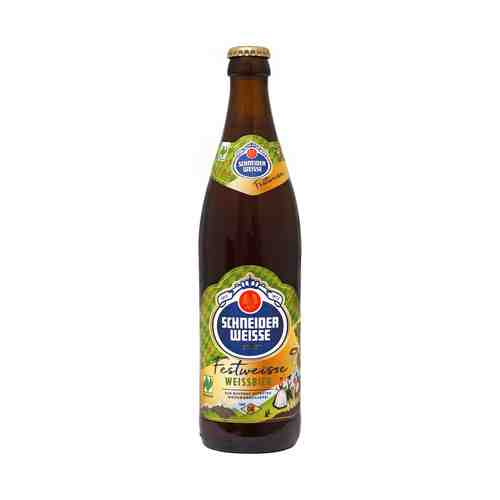 Пиво Schneider Weisse Festweisse Weissbier светлое нефильтрованное непастеризованное 6,2% 0,5 л