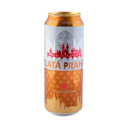 Пиво Zlata Praha светлое 4,7% 0,5 л