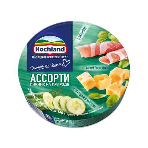 Плавленый сыр Hochland Пикник на природе ассорти 140 г
