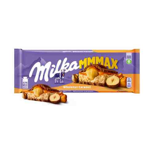 Плитка Milka молочный шоколад с молочно-карамельной начинкой и фундуком 300 г