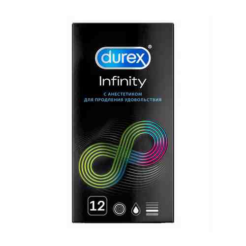 Презервативы Durex Infinity с анестетиком гладкие 12 шт