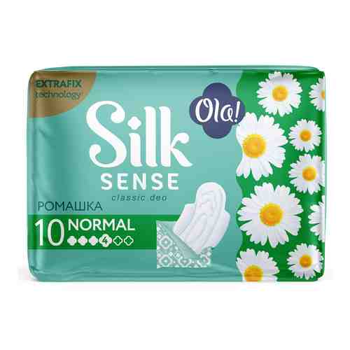 Прокладки Ola! Silk Sense Classic Deo Normal гигиенические ромашка 10 шт