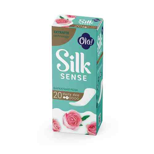 Прокладки Ola! Silk Sense Daily Deo ежедневные бархатная роза 20 шт