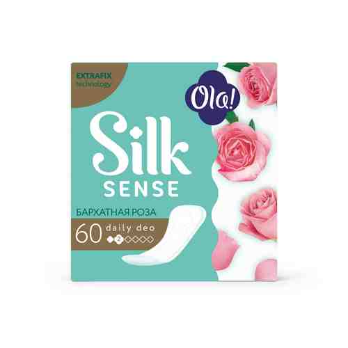 Прокладки Ola! Silk Sense Daily Deo ежедневные бархатная роза 60 шт