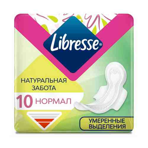 Прокладки женские Libresse Natural Care Ultra Normal 10 шт