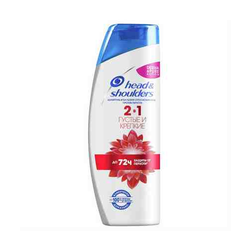 Шампунь для волос Head Shoulders 2 в 1 Густые и крепкие против перхоти для ломких волос 400 мл