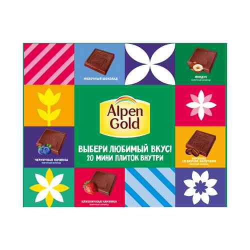 Шоколад Alpen Gold ассорти мини 160 г