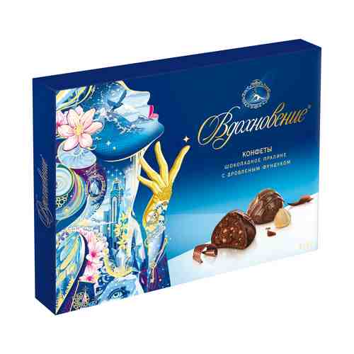 Шоколадные конфеты Бабаевский Вдохновение с дробленым фундуком 215 г
