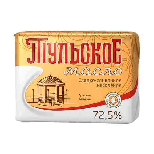 Сладкосливочное масло несоленое Тульский МК Крестьянское 72,5% БЗМЖ 350 г