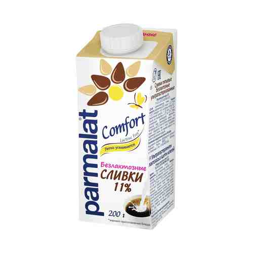 Сливки питьевые Parmalat безлактозные ультрапастеризованные 11% 200 мл