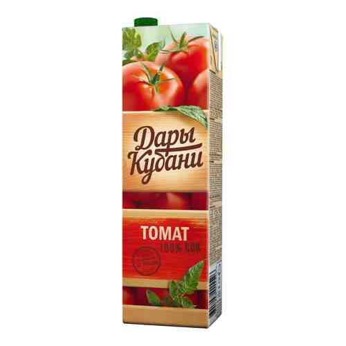 Сок Дары Кубани томатный с мякотью с солью с сахаром 2 л