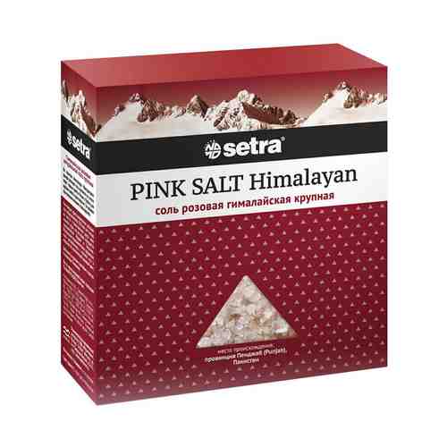 Соль гималайская розовая Setra крупная 500 г