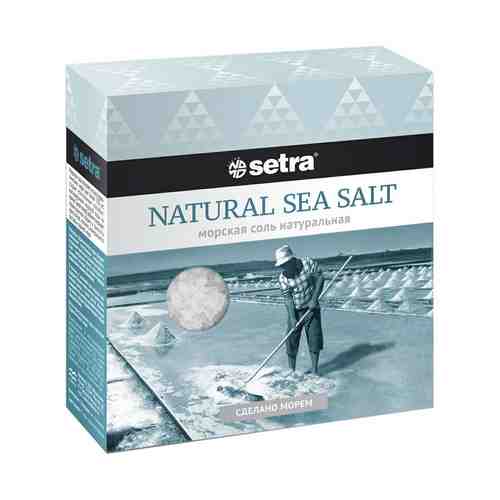 Соль морская Setra пищевая йодированная крупная 500 г