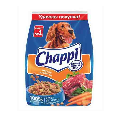 Сухой корм Chappi мясное изобилие с овощами и травами для собак 600 г