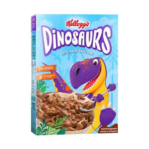Сухой завтрак Kellogg's Dinosaurs Шоколадные лапы и клыки 220 г