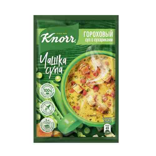 Суп Knorr Чашка супа Гороховый с сухариками быстрого приготовления 13 г